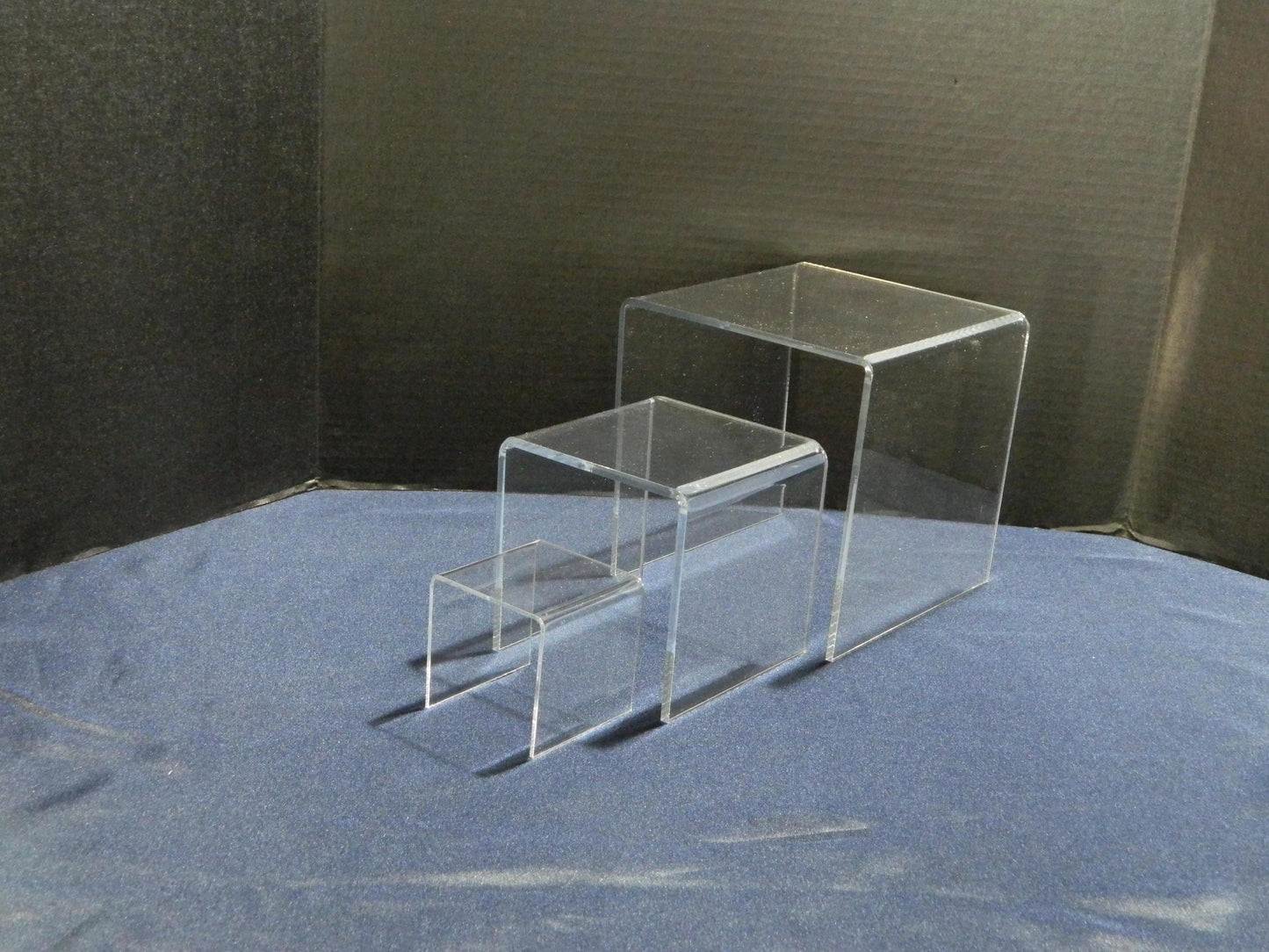 Set of 3 Clear Acrylic Risers 2", 4", 6"