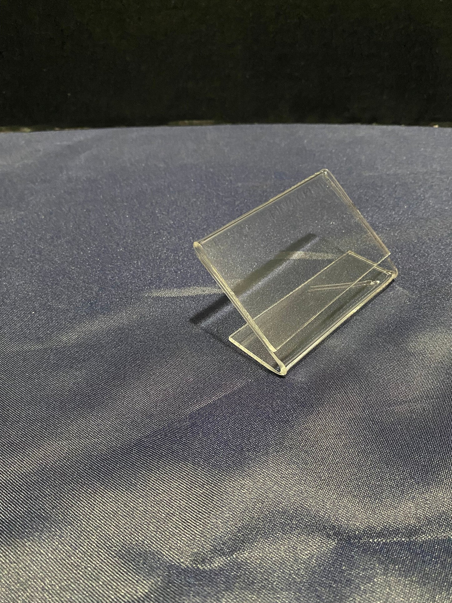 Clear Acrylic Hang On Sneeze Guard or Glass Shield Banquet Card Holder 2"W x 3.5"L Qty 1 Dozen