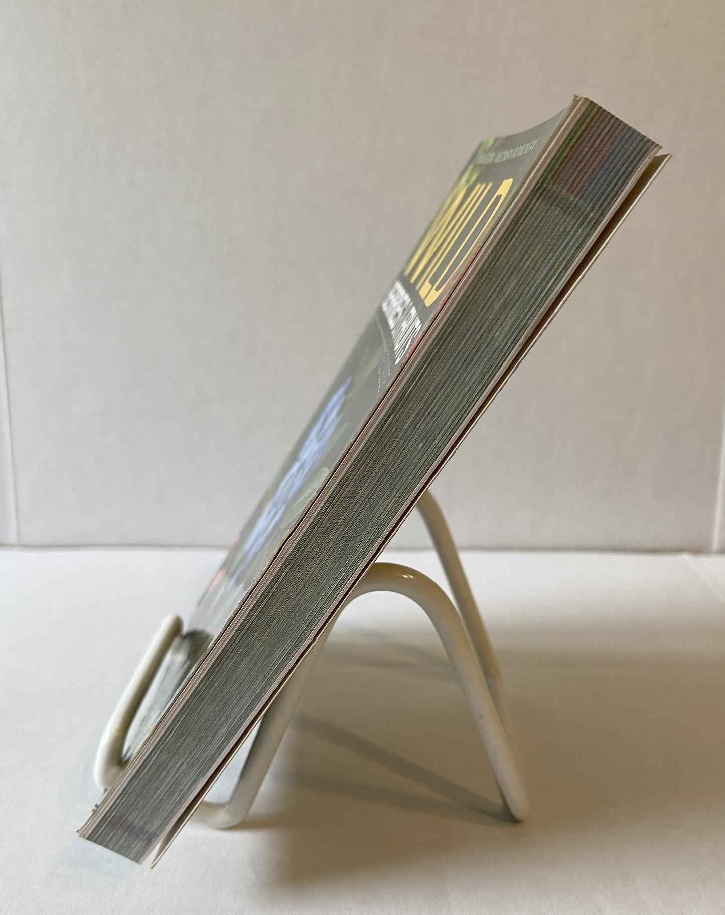 Small Non Adjustable Vinyl Coated Wire Easel 2 1/2" x 2 1/2" Black or White