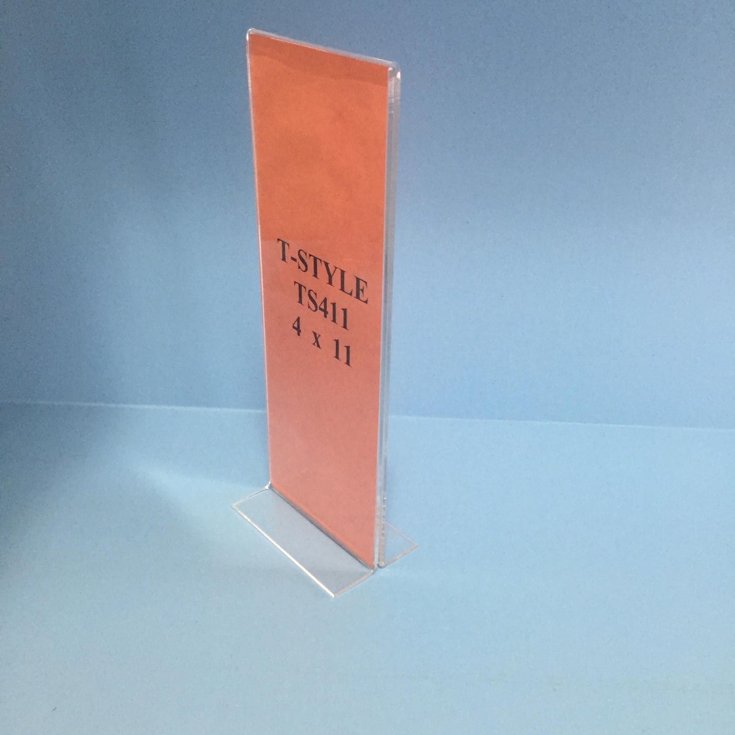 4”W x 11”H Acrylic Sign Holder for Countertops, Tabletop, Shelves