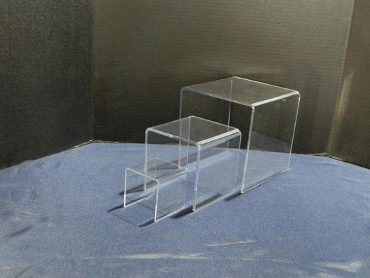 Set of 3 Clear Acrylic Risers 2", 4", 6"