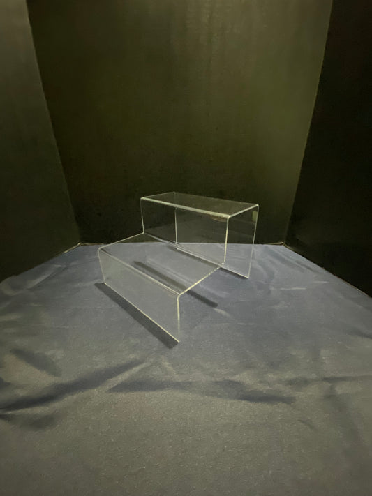 Clear Acrylic Two Step Riser 6"H x 8"W x 8"L
