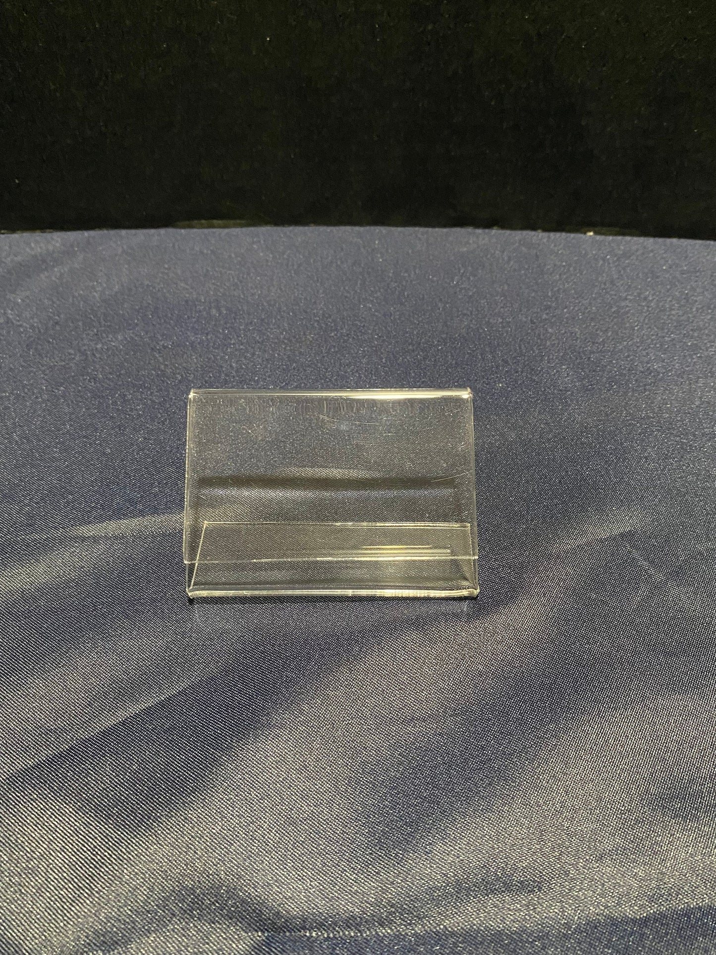 Clear Acrylic Hang On Sneeze Guard or Glass Shield Banquet Card Holder 2"W x 3.5"L Qty 1 Dozen