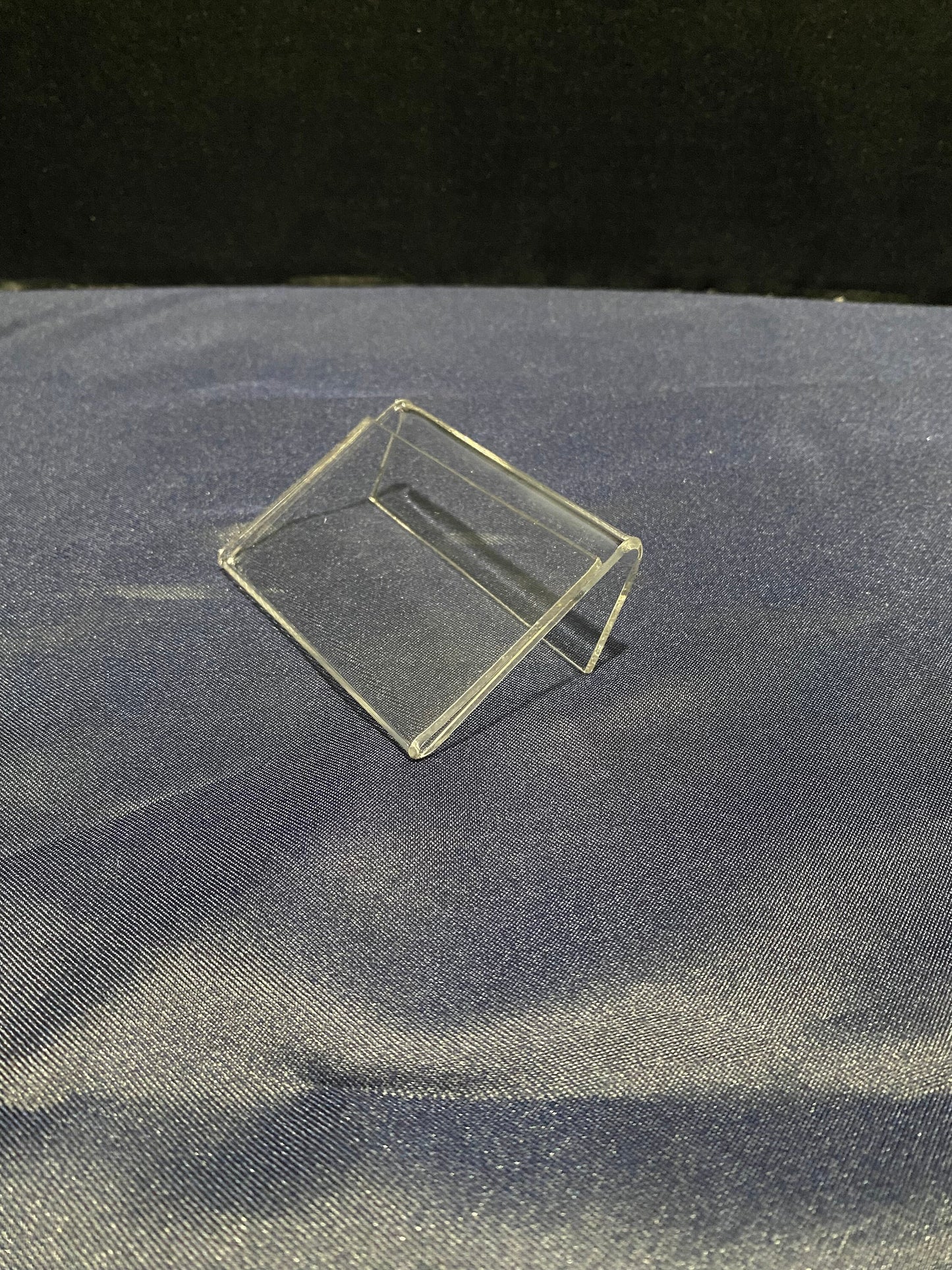 Clear Acrylic Hang On Sneeze Guard or Glass Shield Banquet Card Holder 2"W x 3.5"L Qty 1 Dozen