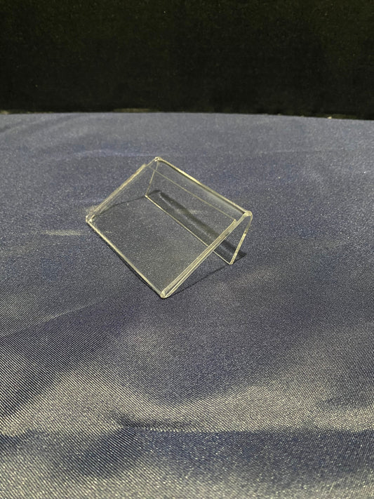Clear Acrylic Hang On Sneeze Guard or Glass Shield Banquet Card Holder 2"W x 3.5"L Qty 1 Dozen