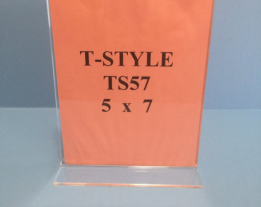 5”H x 7”W Acrylic Sign Holder for Countertops