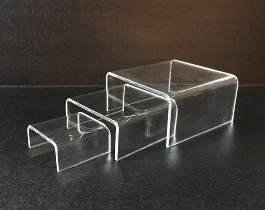 Clear Acrylic Riser Sets – Prism Displays Unlimited