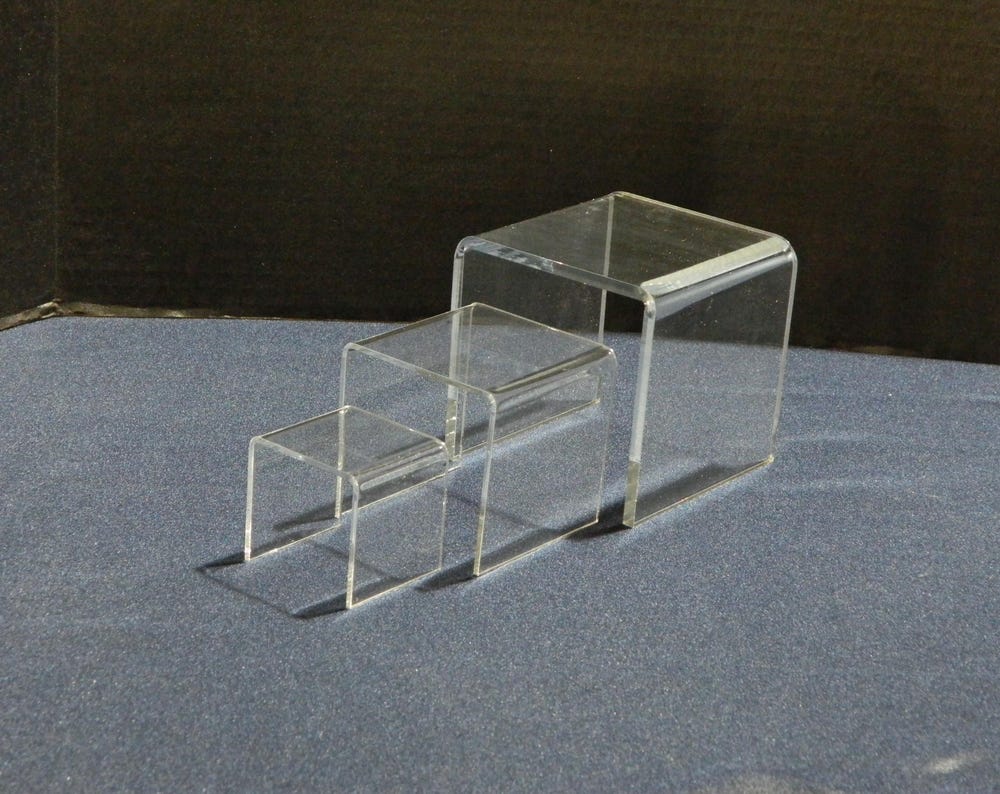 Clear Acrylic Riser Set of 3 - 2, 3, 4