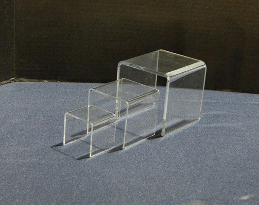 Clear Acrylic Riser Set of 3 - 2, 3, 4